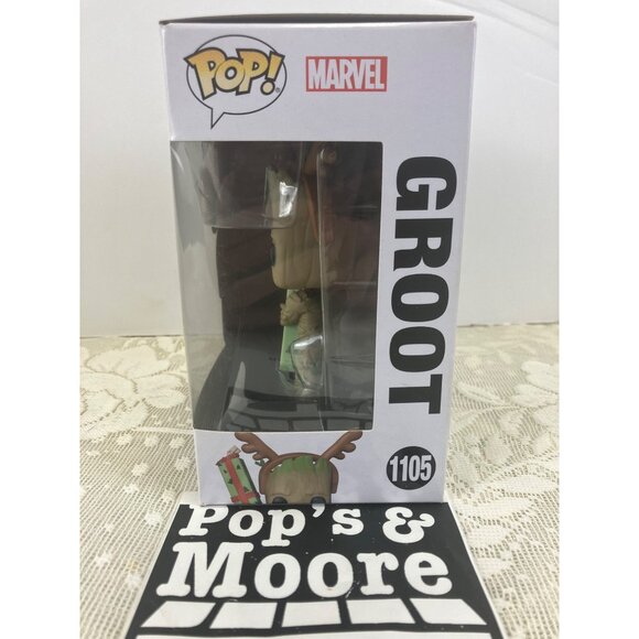 Funko Pop! Marvel Studio: Holiday Groot 1105 Vinyl Figure New With Box Defects - Picture 3 of 12